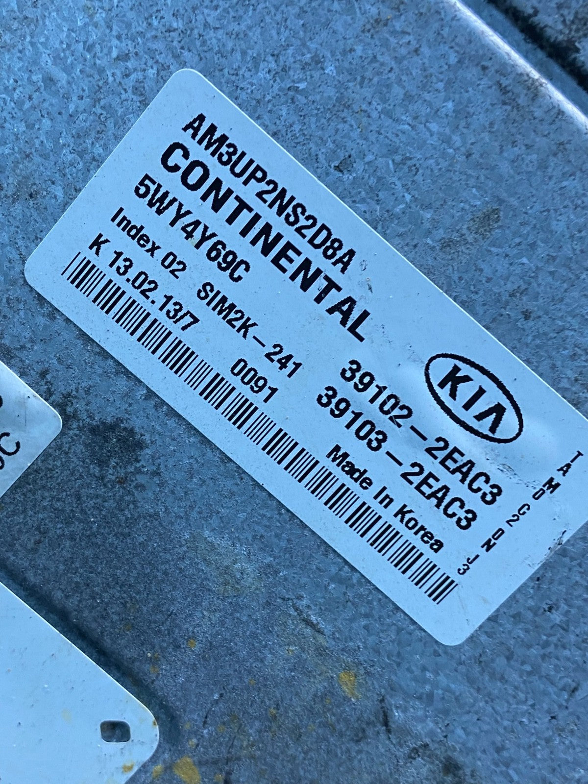 2012-2013 Kia Soul Ecm Ecu Engine Computer Control Module 39110-2BPG5 AI7548 DG2