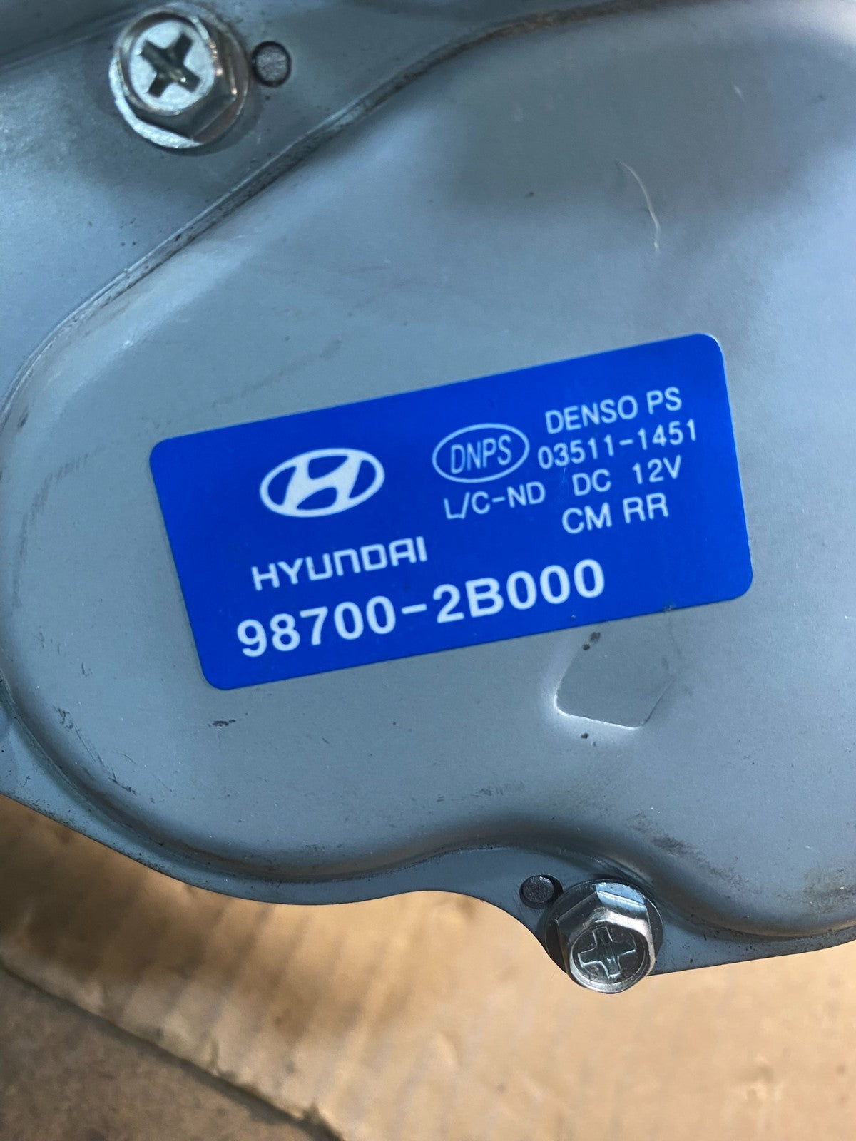2007 - 2010 Hyundai Santa Fe Rear Glass Windshield Wiper Motor ad1517 DG6