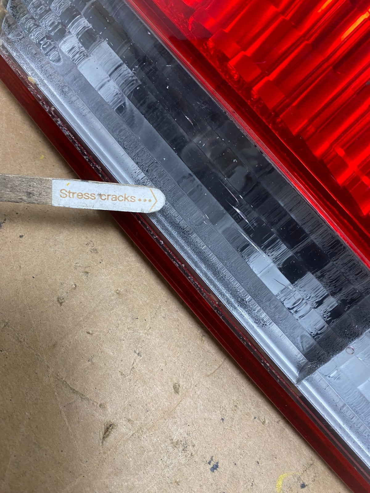 2001 to 2002 Honda Accord Left Driver LH Side Inner Tail Light OEM X5106 DW3