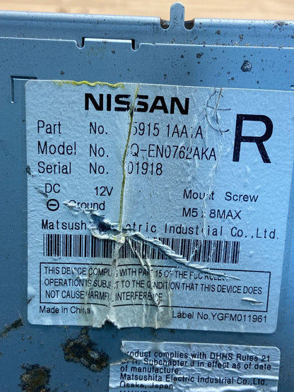 2009-2012 Nissan Murano AM FM CD Player Radio Receiver AE4615 DG6