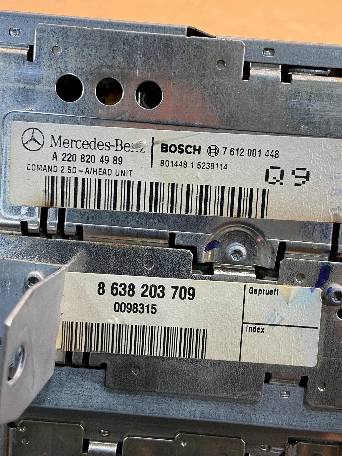 2000 2001 2002 Mercedes S430 S500 Radio Navigation Screen Display AE4664 DG6