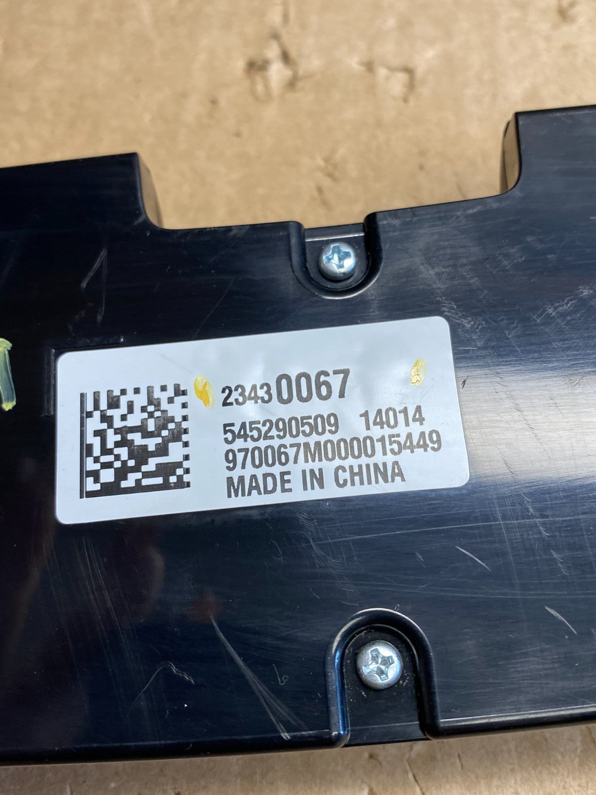 2013 2014 2015 Chevrolet Malibu AM FM Radio Control Panel AJ1639 DG4