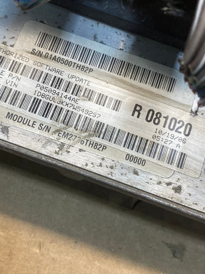 2007 Jeep Liberty Nitro 3.7L Engine Control Unit ECU ECM AH3354 LK2