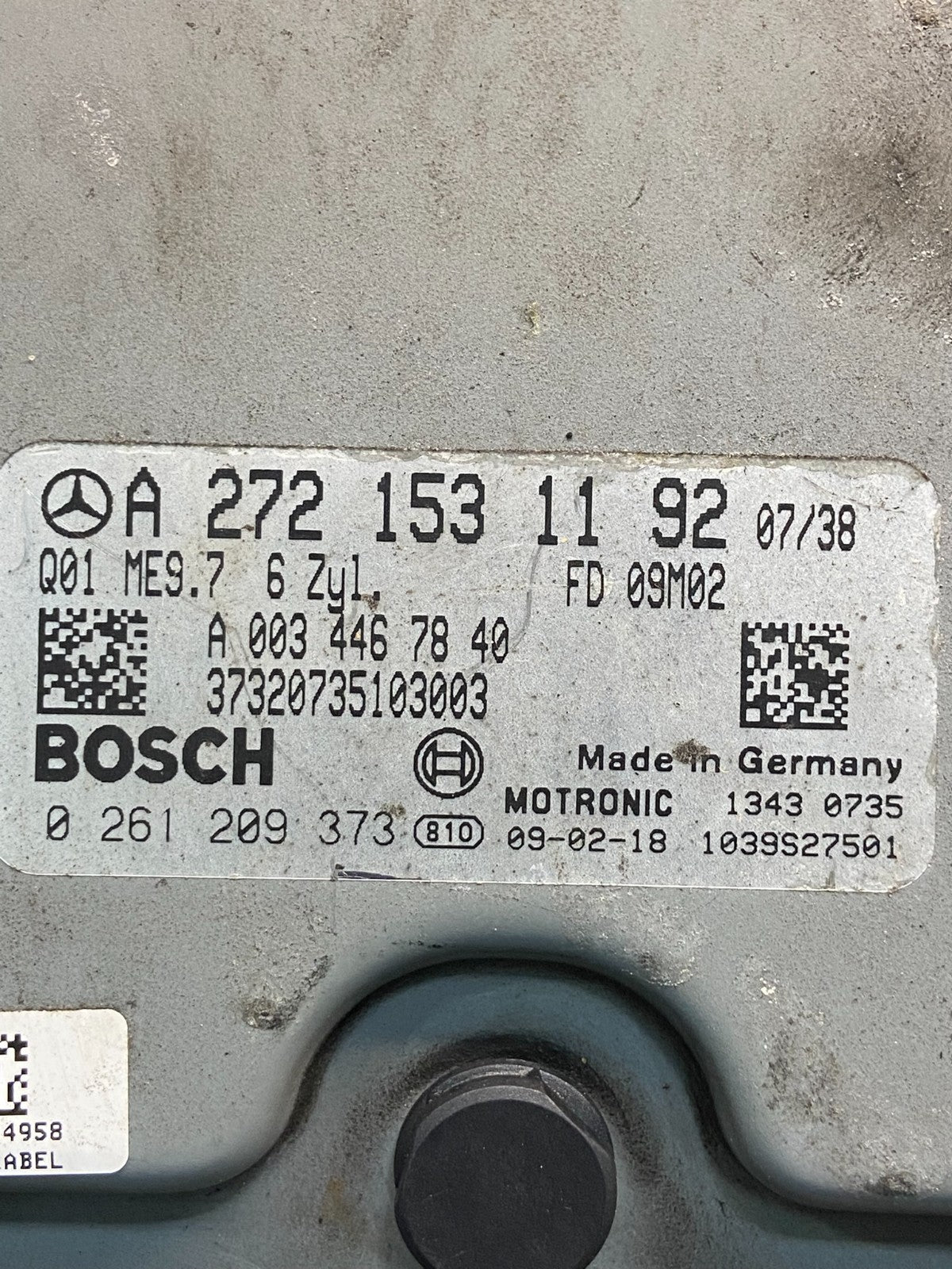 2006 to 2009 Mercedes 3.5L ECU E350 ML350 R350 Engine Computer Module ae4681 DG2