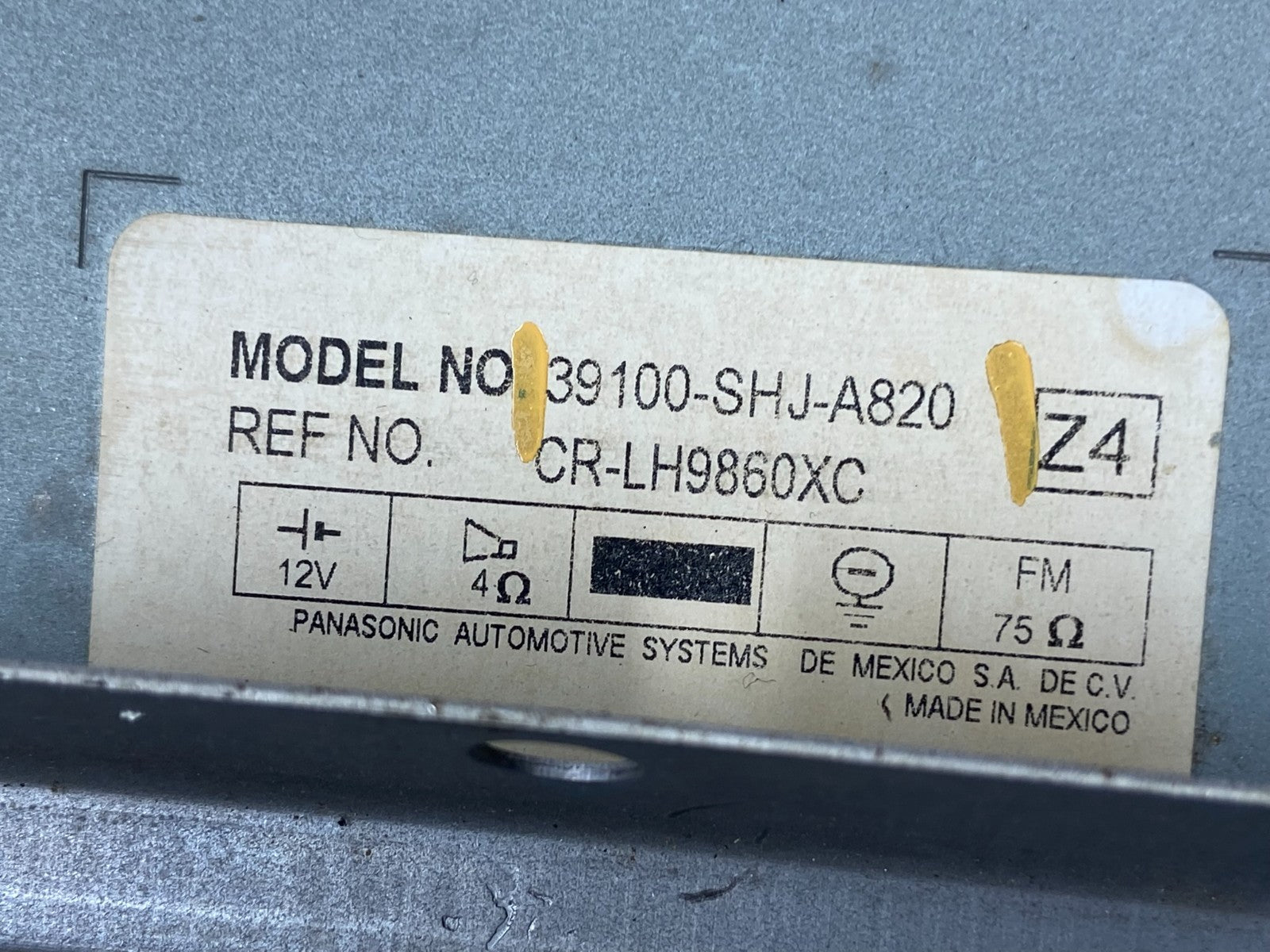 2005 to 2010 Honda Odyssey Am Fm Cd Player Radio Receiver X6407 DG5