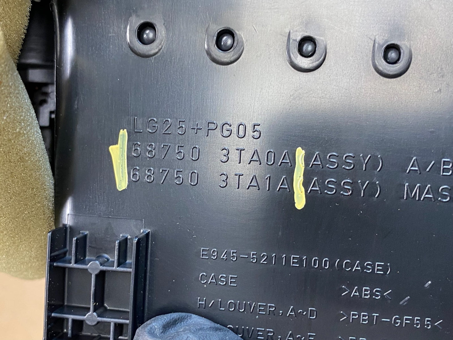 2013-2015 Nissan Altima Center Dash Vents Ac Air Vent Trim Panel Bezel AC6318 DG6