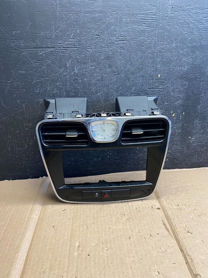 2011-2014 Chrysler 200 Dash Radio Bezel Trim Clock Hazard Bezel AH5661 DG0
