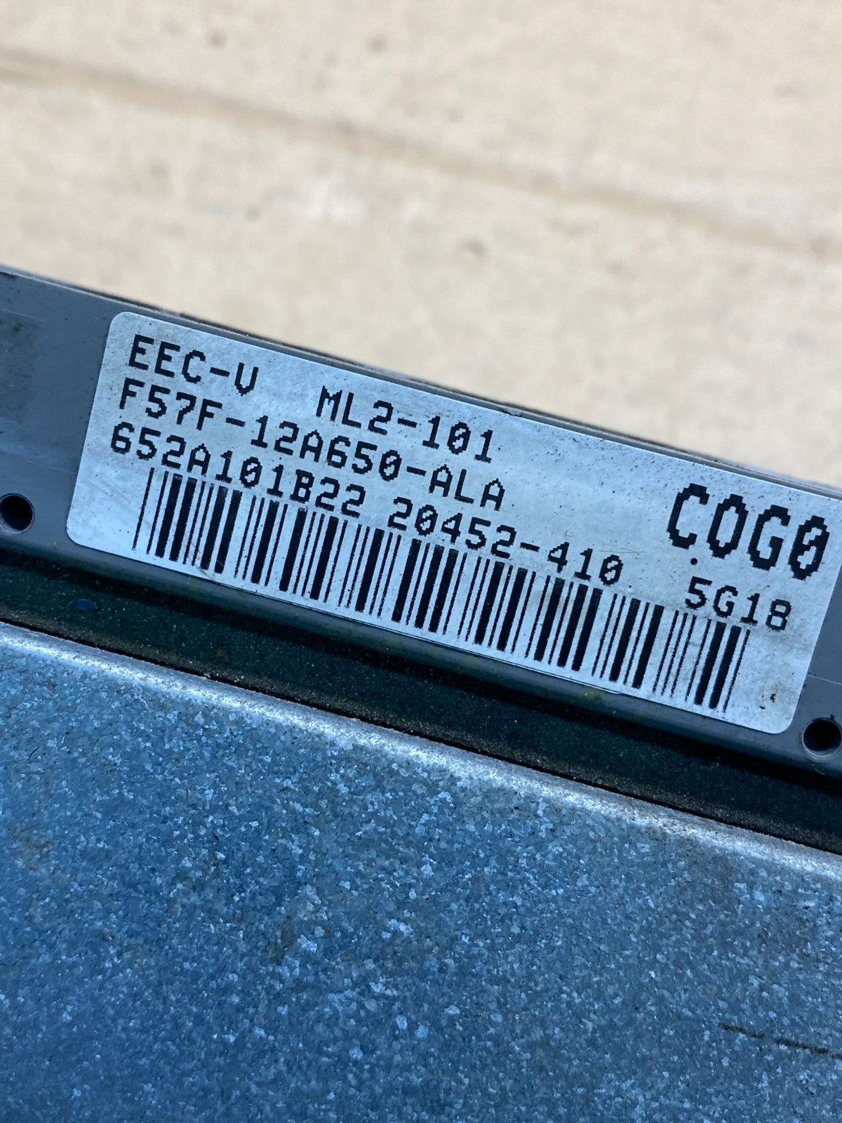 1995 Ford Ranger 3.0L Engine Control Unit ECU Computer Module AI7531 DG2