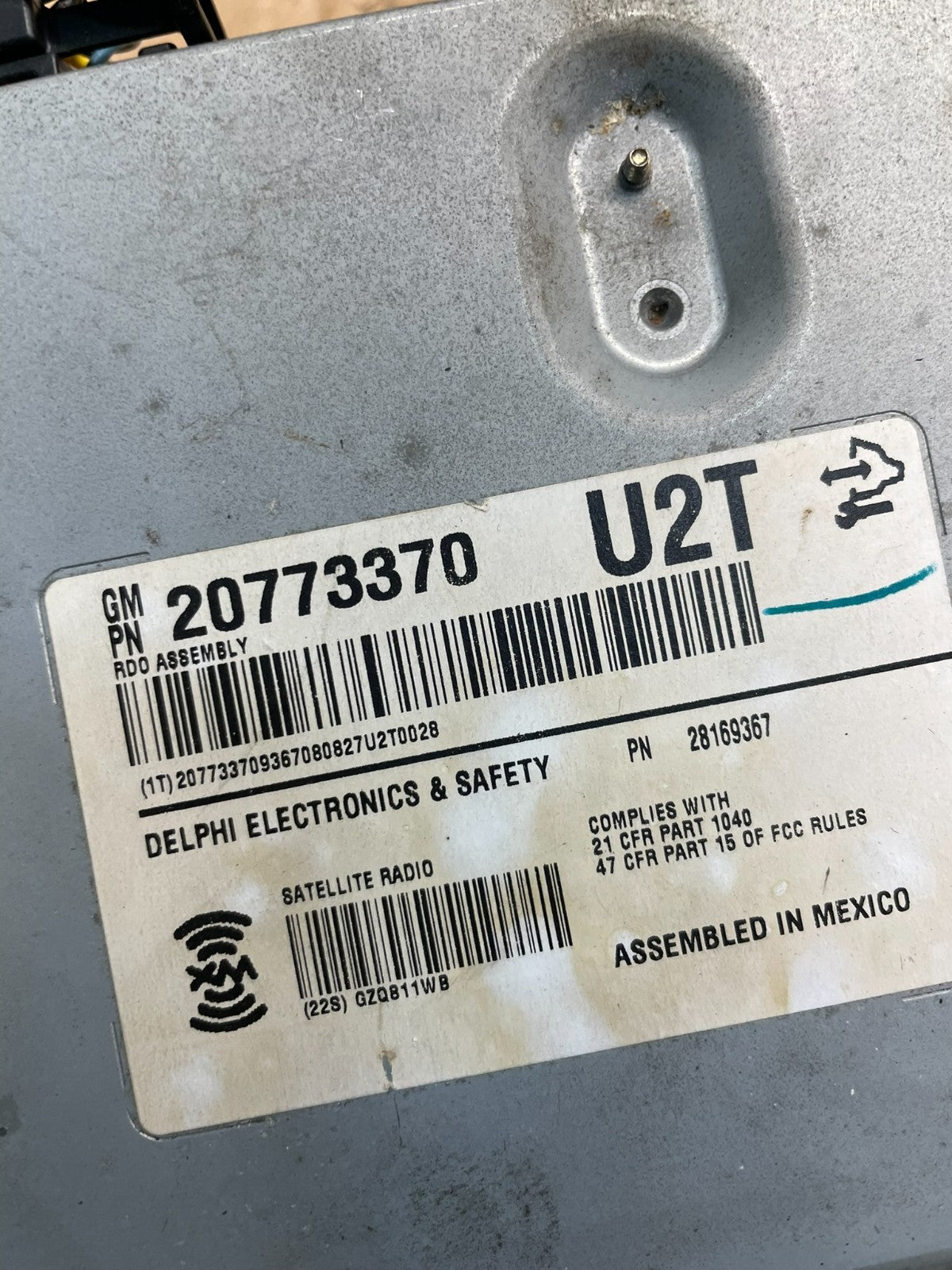 2008-2011 Cadillac CTS Am Fm Cd Player Radio Receiver OEM U1473 DG6