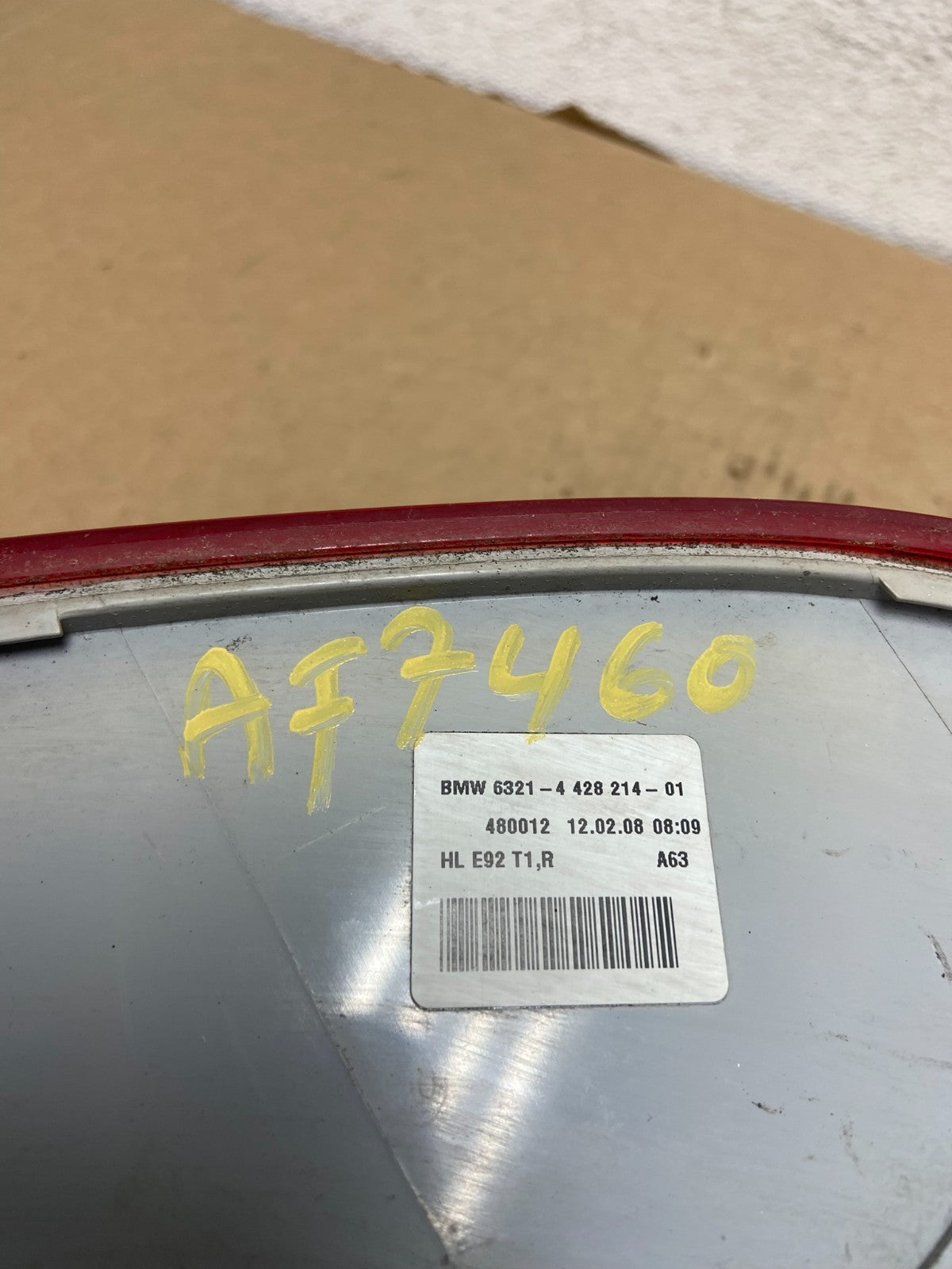 2007 to 2010 BMW M3 328i 335i Coupe Right Passenger RH Tail Light AF7460 DW8