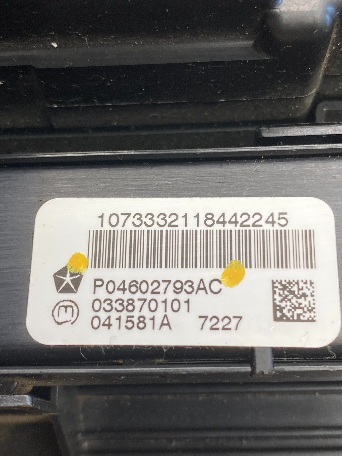 2008 to 2010 Jeep Grand Cherokee Center A/C Heater Climate Control AG0115 DG5