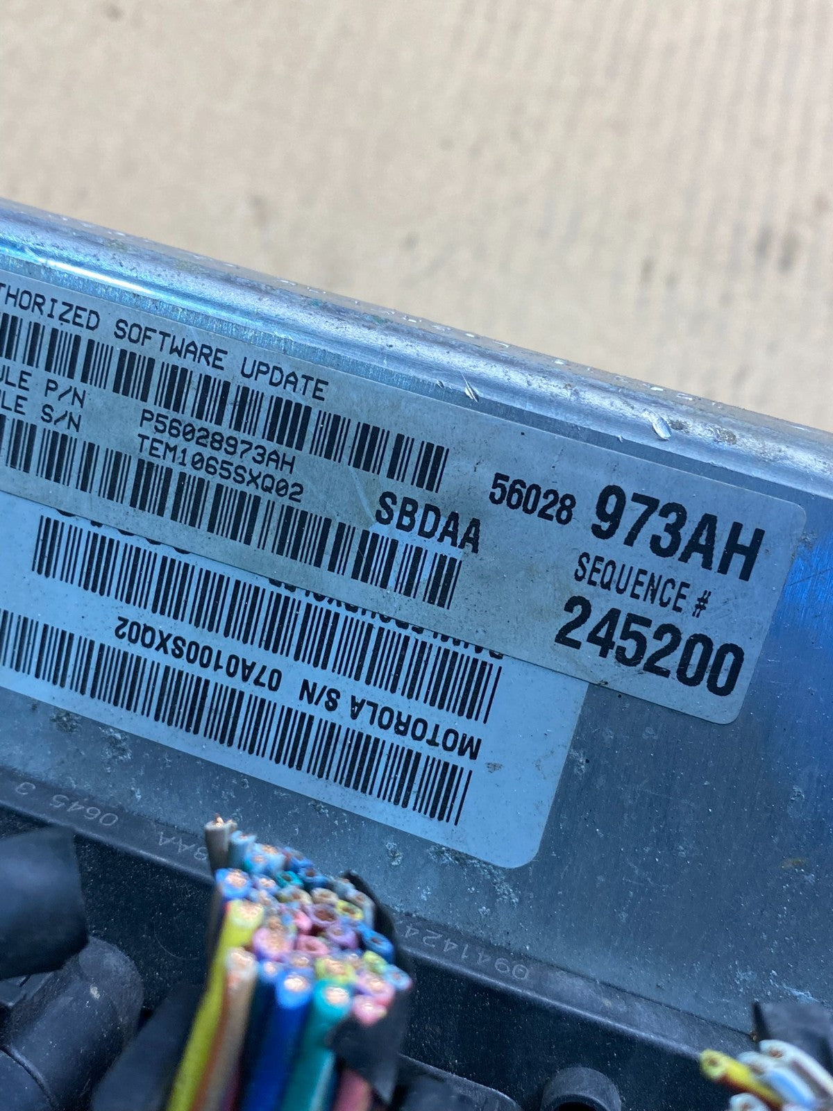2005 Dodge Durango 5.7L Engine Computer Module ECU PCM ah4595 DG2
