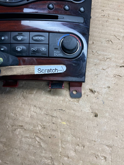 2007 to 2010 Infiniti G35 G37 Radio Player Climate Control Panel Bezel AG8438 DG3