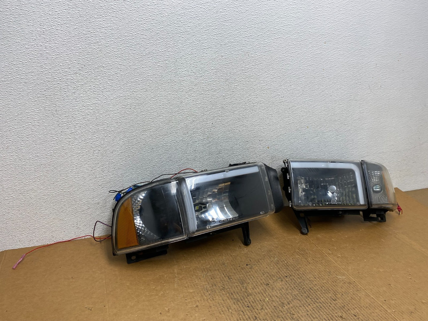 1994 to 2002 Dodge Ram Left+Right Side LED Black Headlights AE1363 DG2