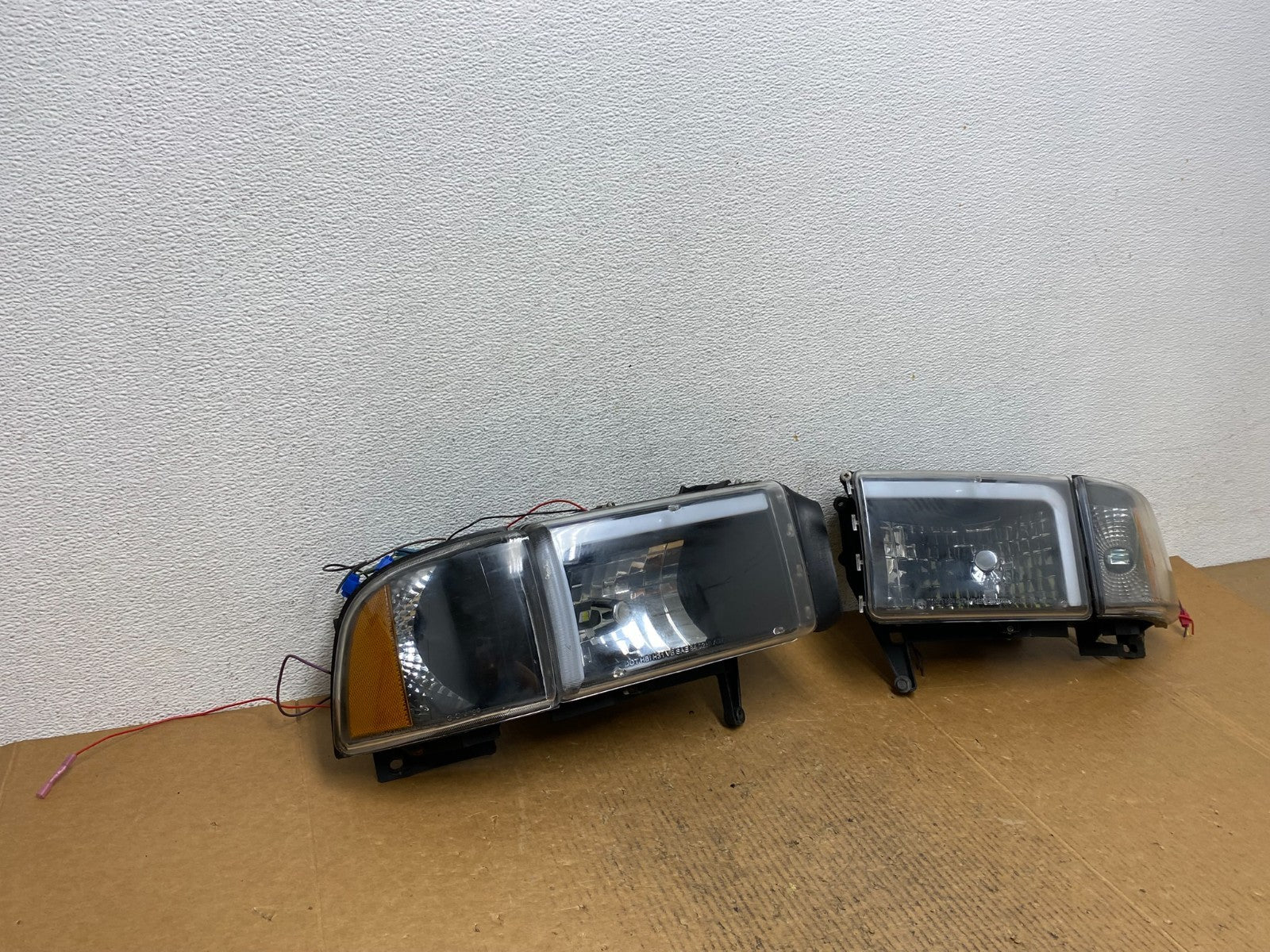 1994 to 2002 Dodge Ram Left+Right Side LED Black Headlights AE1363 DG2