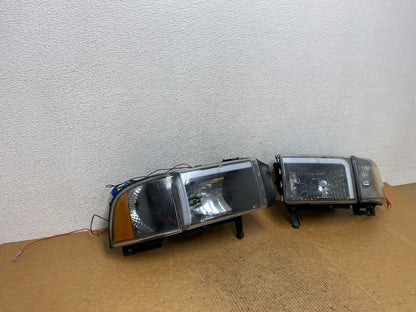 1994 to 2002 Dodge Ram Left+Right Side LED Black Headlights AE1363 DG2