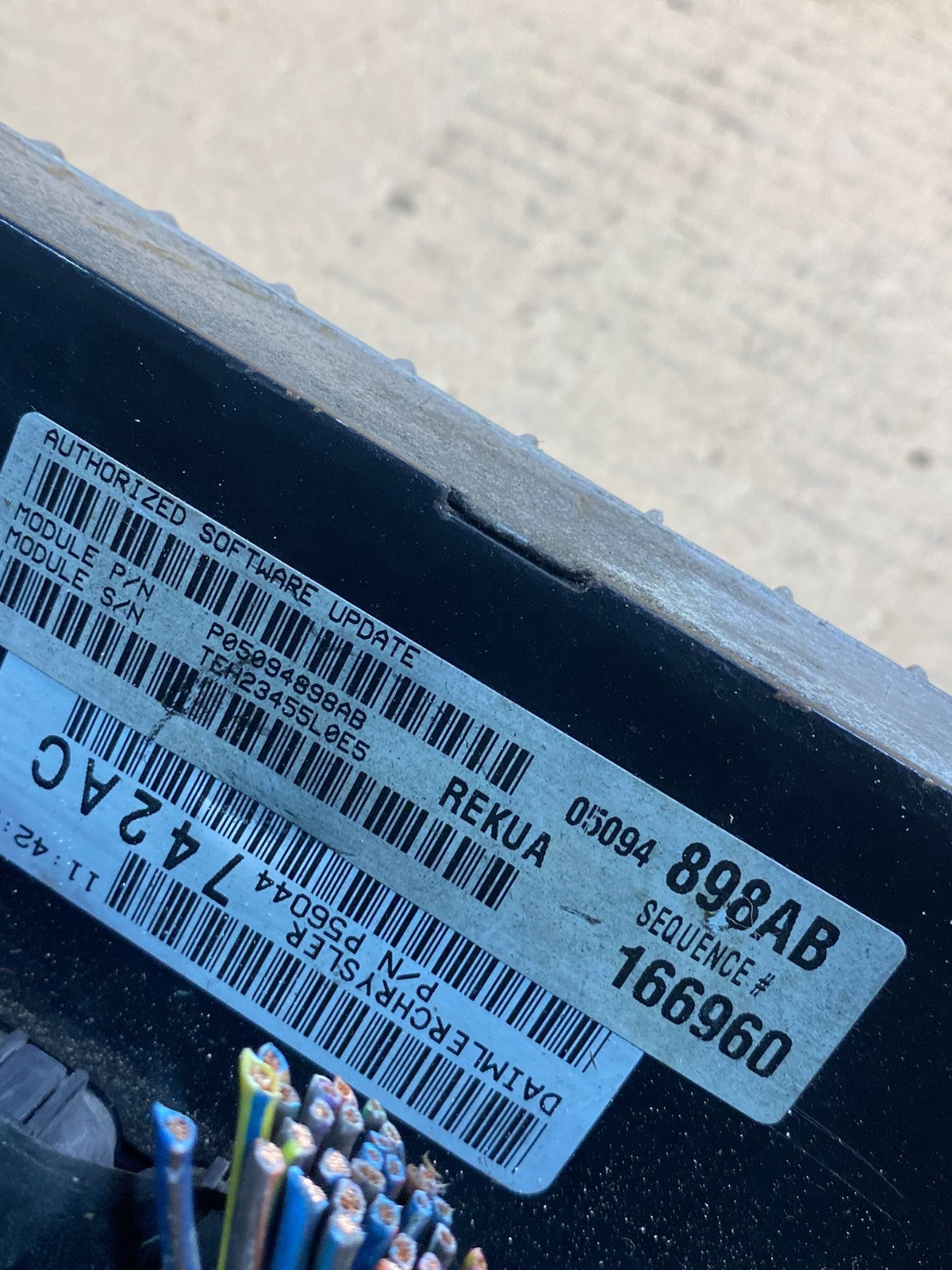 2005 2006 Jeep Grand Cherokee 3.7L ECU ECM Engine Control Module AH9873 DW2