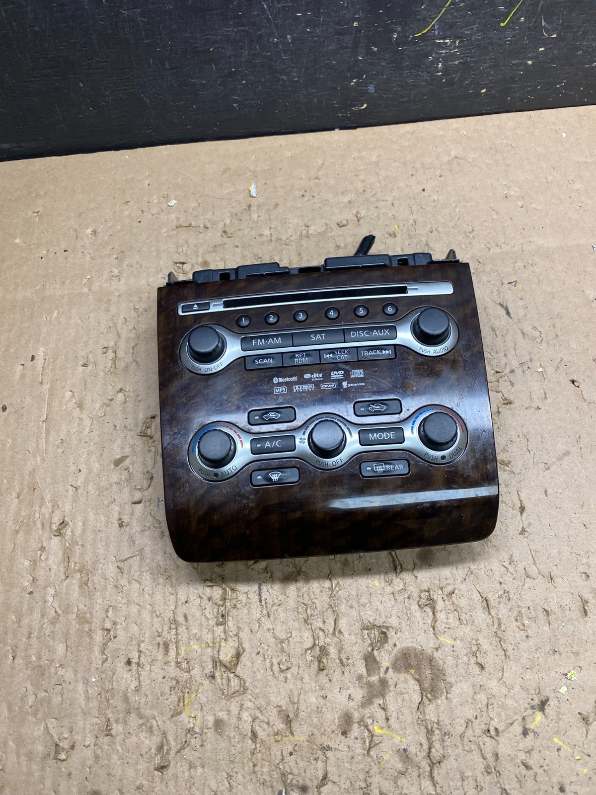 2010-2013 Nissan Maxima Center Console Climate Control Radio Bezel OEM T8579 DG0