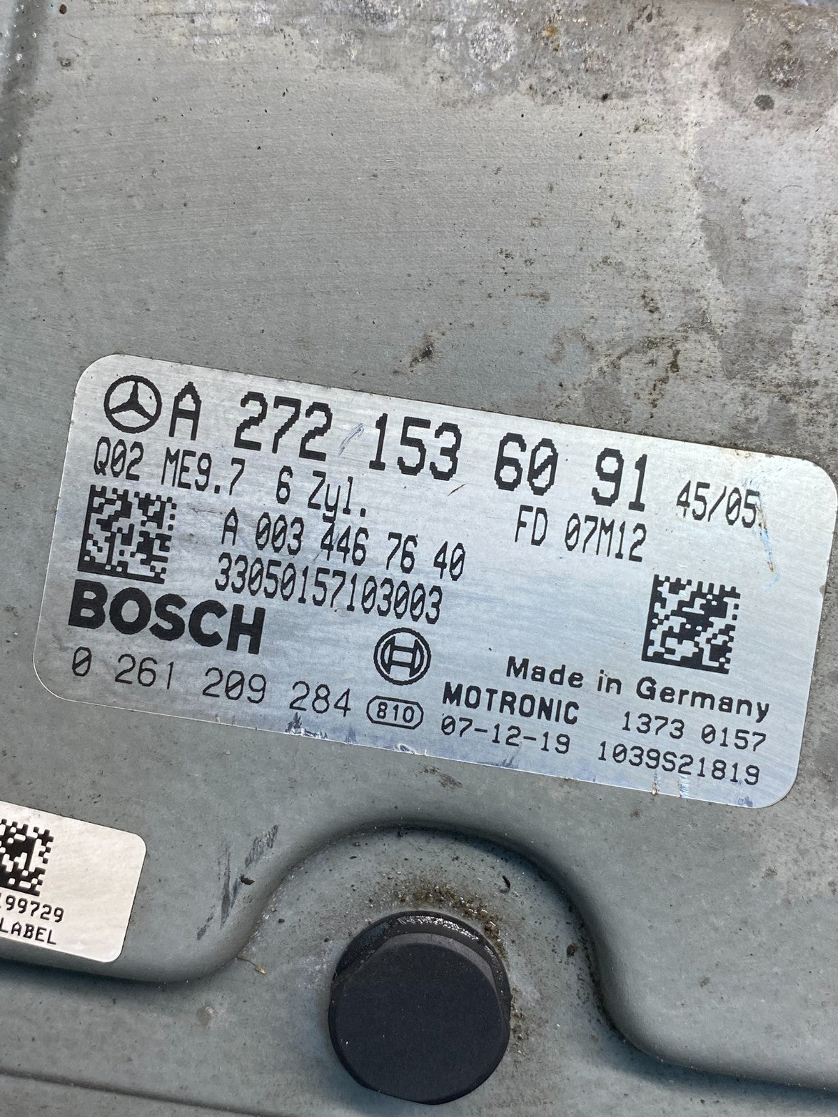 2006 to 2009 Mercedes 3.5L ECU E350 ML350 R350 Engine Computer Module AH7377 DG2