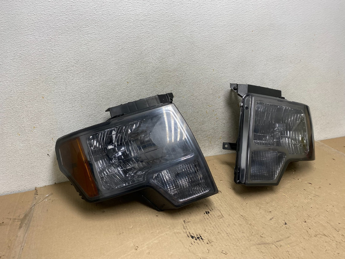 2009 to 2014 Ford F-150 F150 Left+Right Halogen Headlights AH7709 DW1