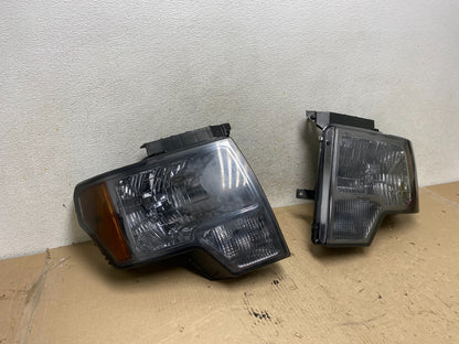 2009 to 2014 Ford F-150 F150 Left+Right Halogen Headlights AH7709 DW1