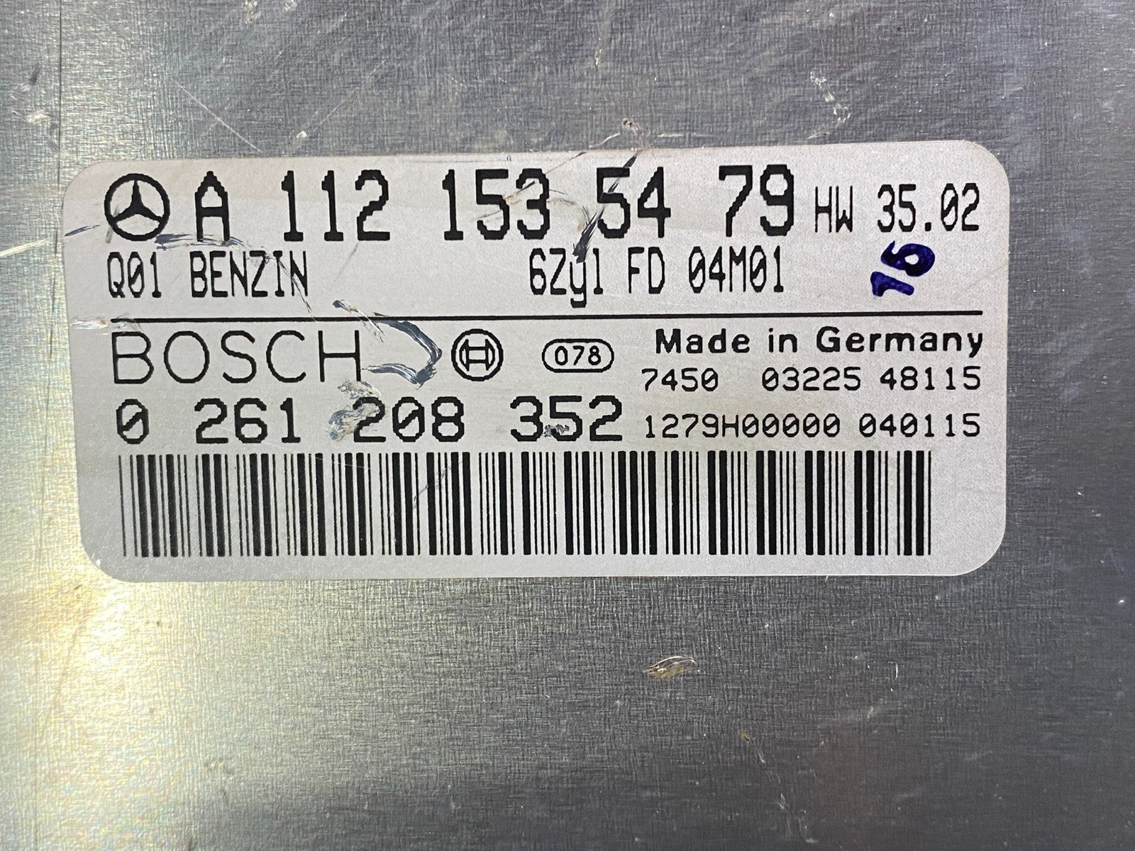 1999 to 2005 Mercedes E320 CLK320 Engine Control Unit ECU Module af7677 DG2