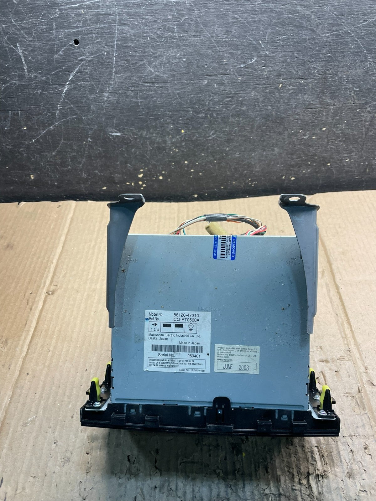 2006 to 2009 Toyota Prius OEM Radio AM/FM CD Player Oem X4122 DG8