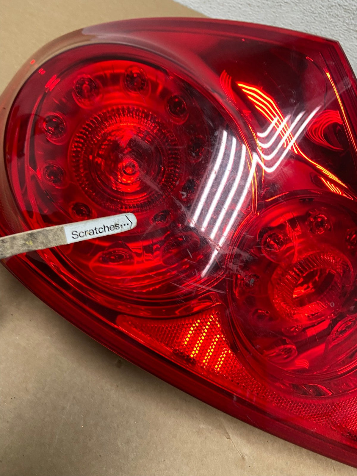 2007 to 2013 Infiniti G35 G37 Sedan Left Driver LH Side Tail Light AD3790 LK3