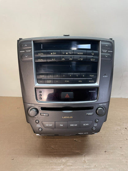 2009 to 2011 Lexus IS250 Screen Radio AM-FM CD Tuner Head Unit ai0514 DG0