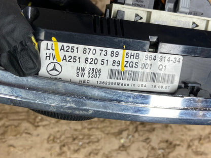 2007 2008 2009 Mercedes ML350 AC Temp Heater Climate Control V7885 DG5