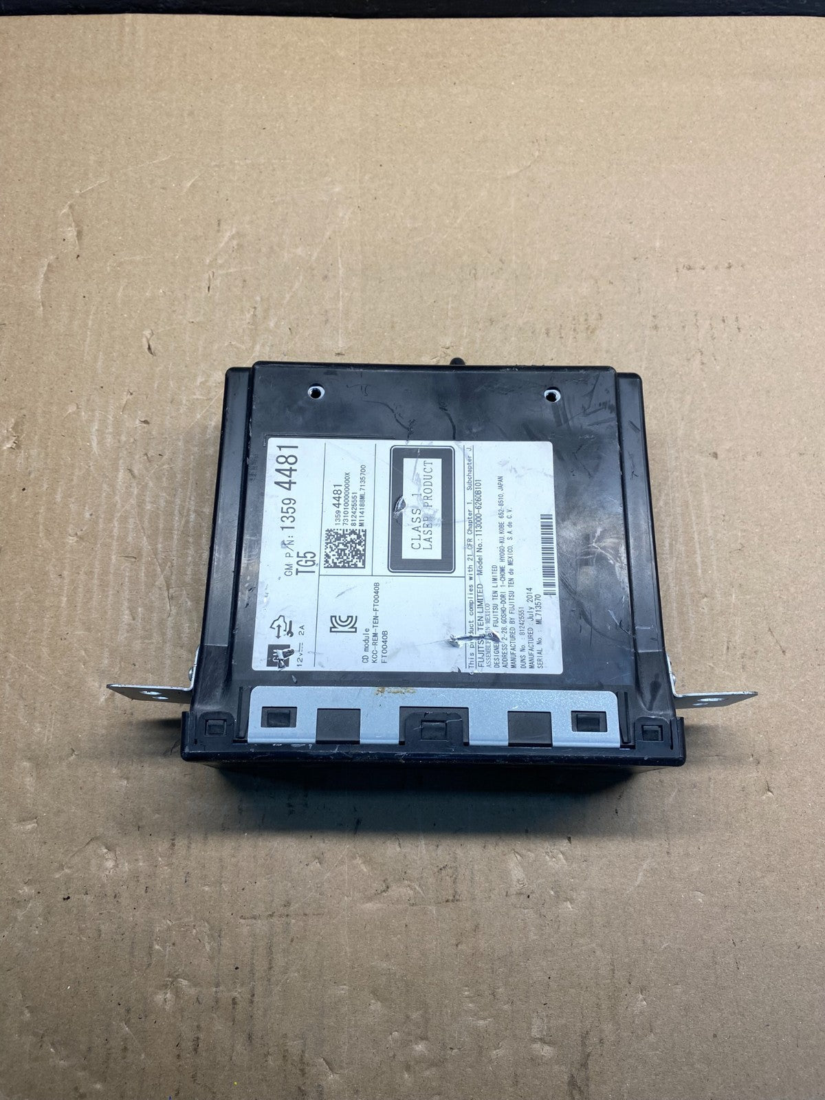 2014 Buick Regal CD Audio Player Stereo AG1825 DG3