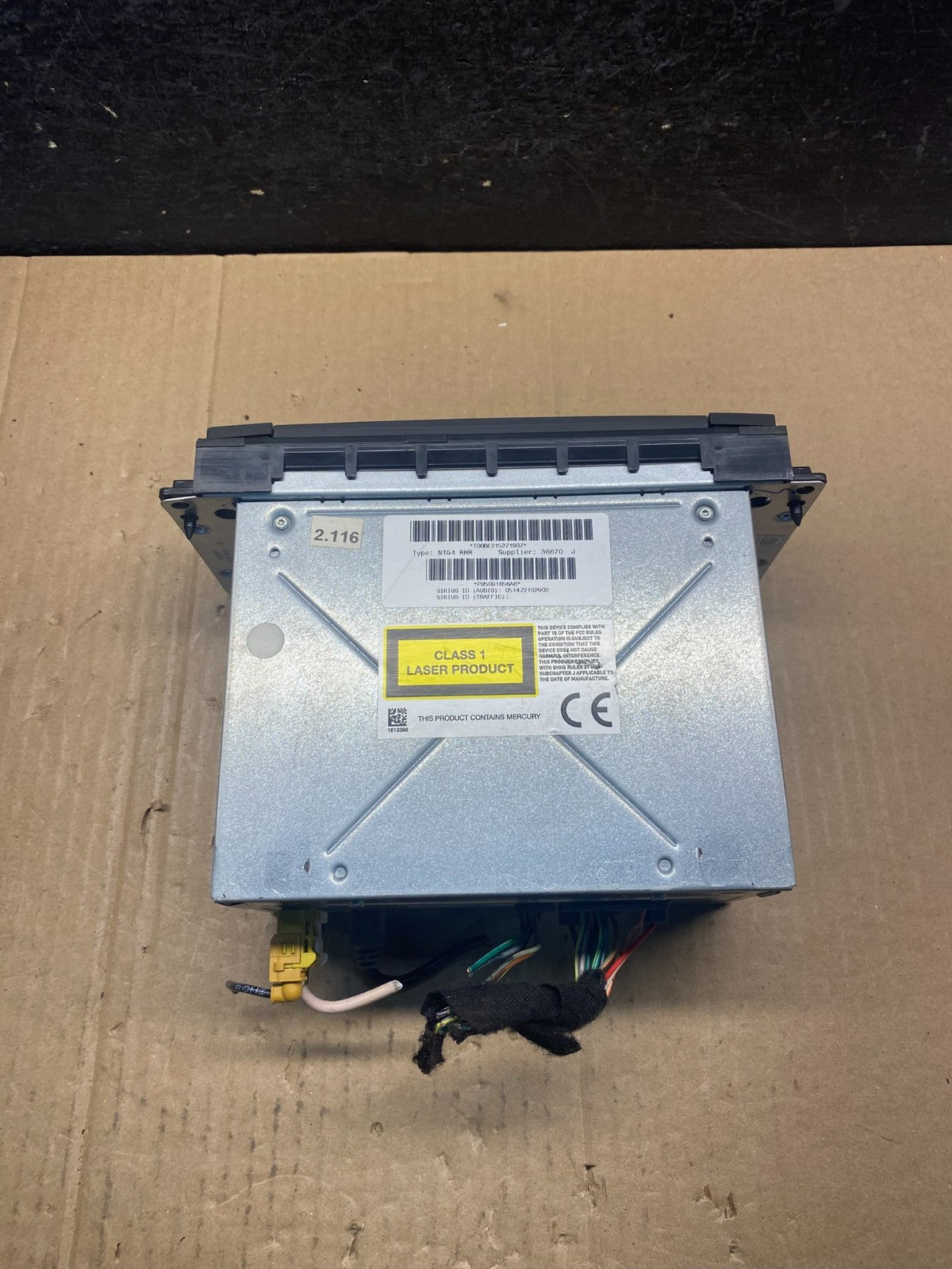 2011 to 2013 Chrysler 200 Radio Receiver Display Screen Player AG3767 DG3