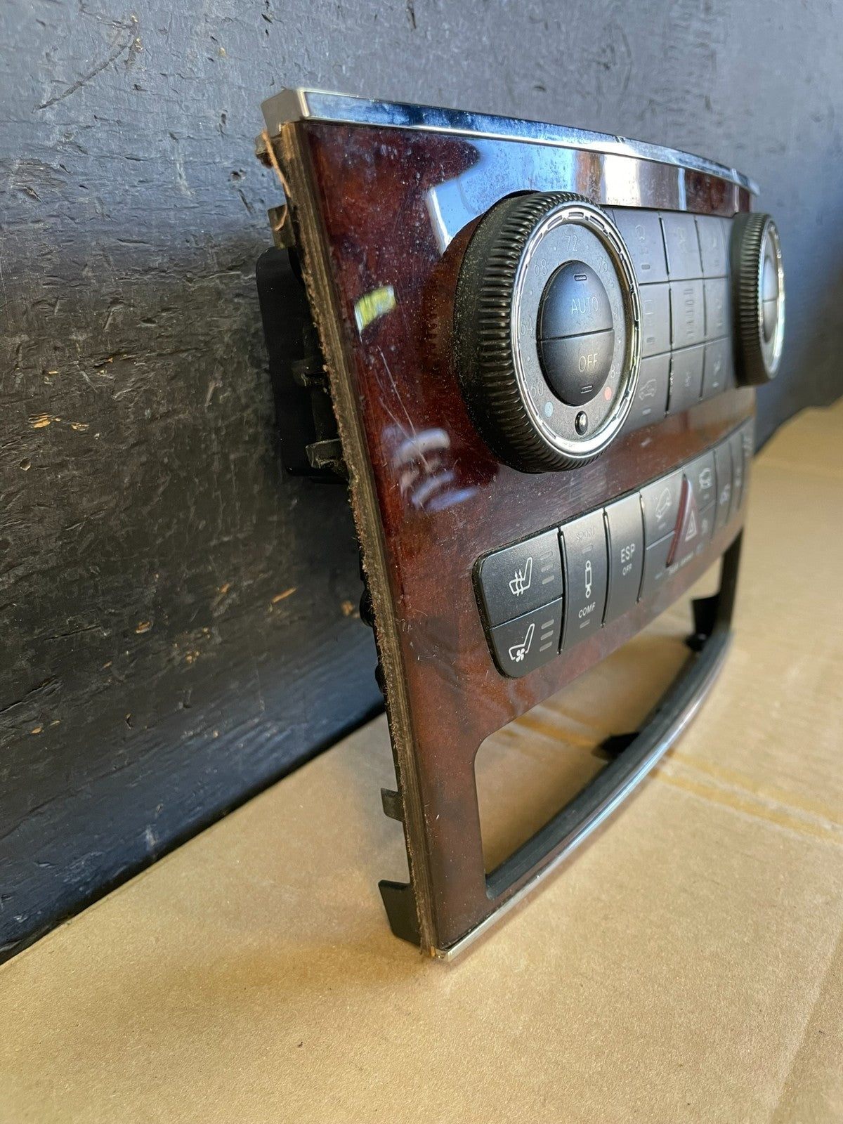 2007-2012 Mercedes X164 GL350 GL450 Climate Control Bezel Wood Switch ac5466 DG1