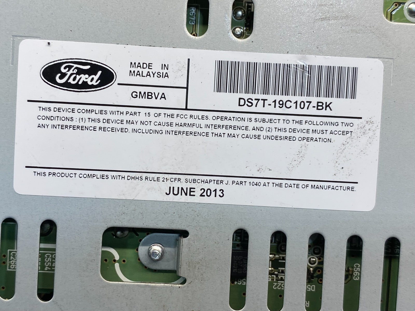 2013 2014 2015 Ford Fusion Radio Audio Receiver AM FM CD MP3 AG3618 DG6