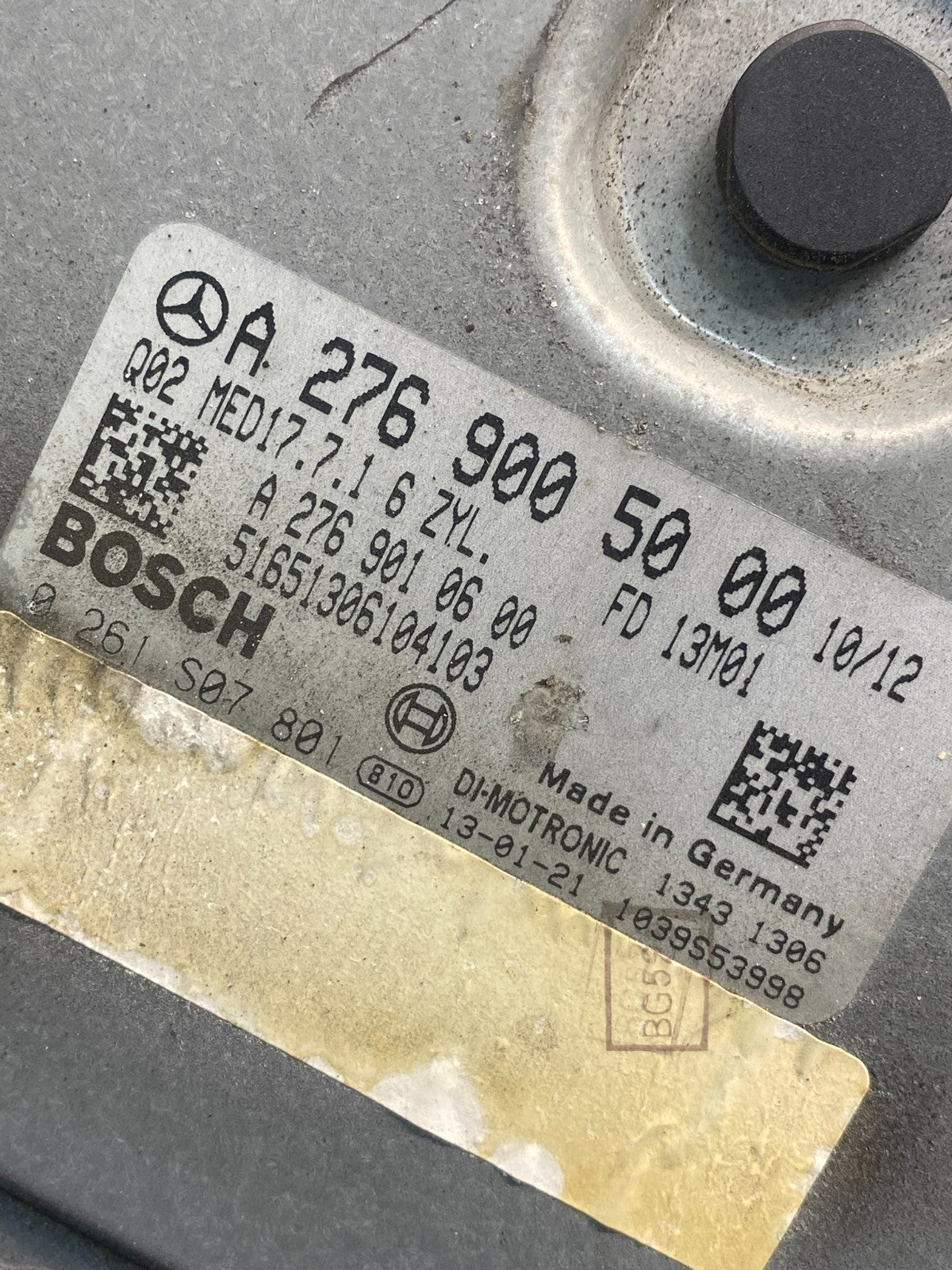 2012 to 2015 Mercedes C300 E350 Engine Computer Module ECM ECU ah4767 DG2
