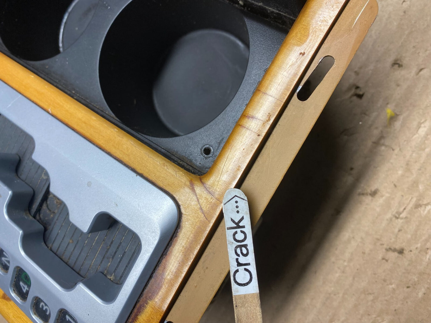 2008 to 2010  Infiniti QX56 Center Console Shifter Bezel Woodgrain J4851 DG3
