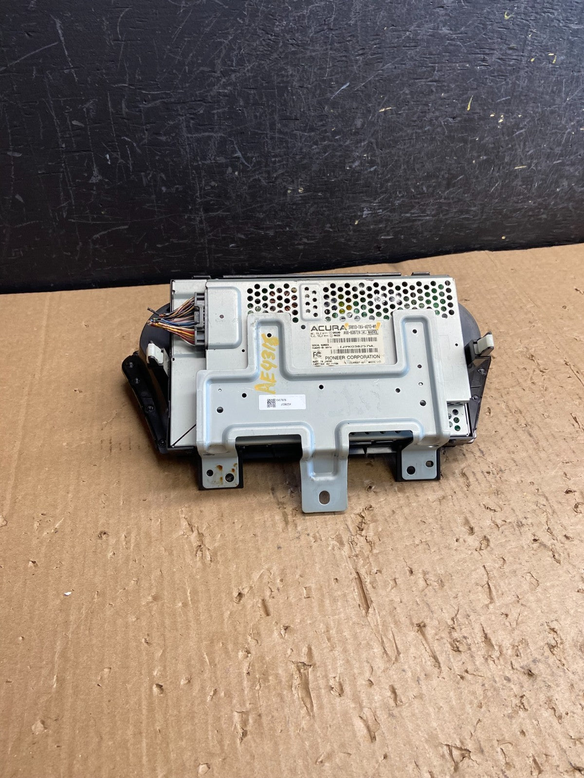 2009 2010 2011 Acura TL Screen Display Navigation Radio Information AE43165