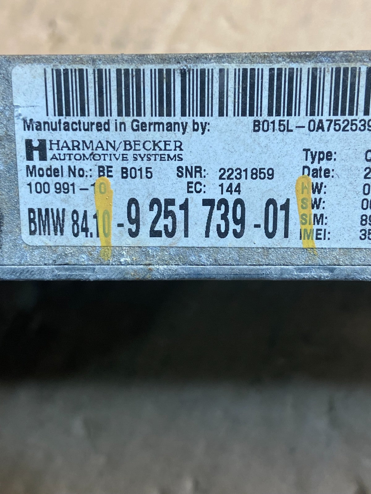 2012 to 2013 Bmw 320i Harman Becker Stereo Audio Amplifier Amp Oe AF9153 DG2