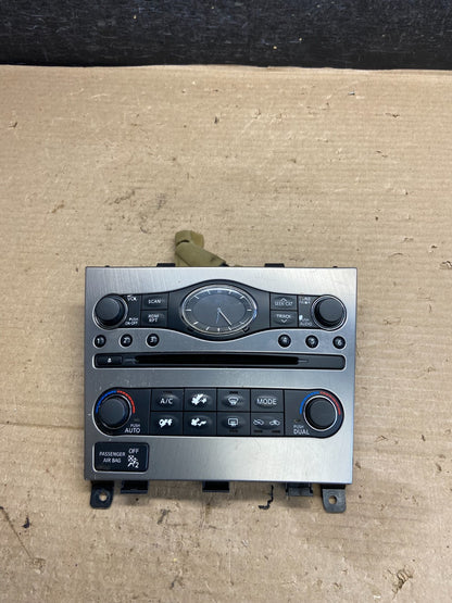 2009 to 2013 Infiniti G37 Radio Player Climate Control Panel Bezel AH3743 DG0