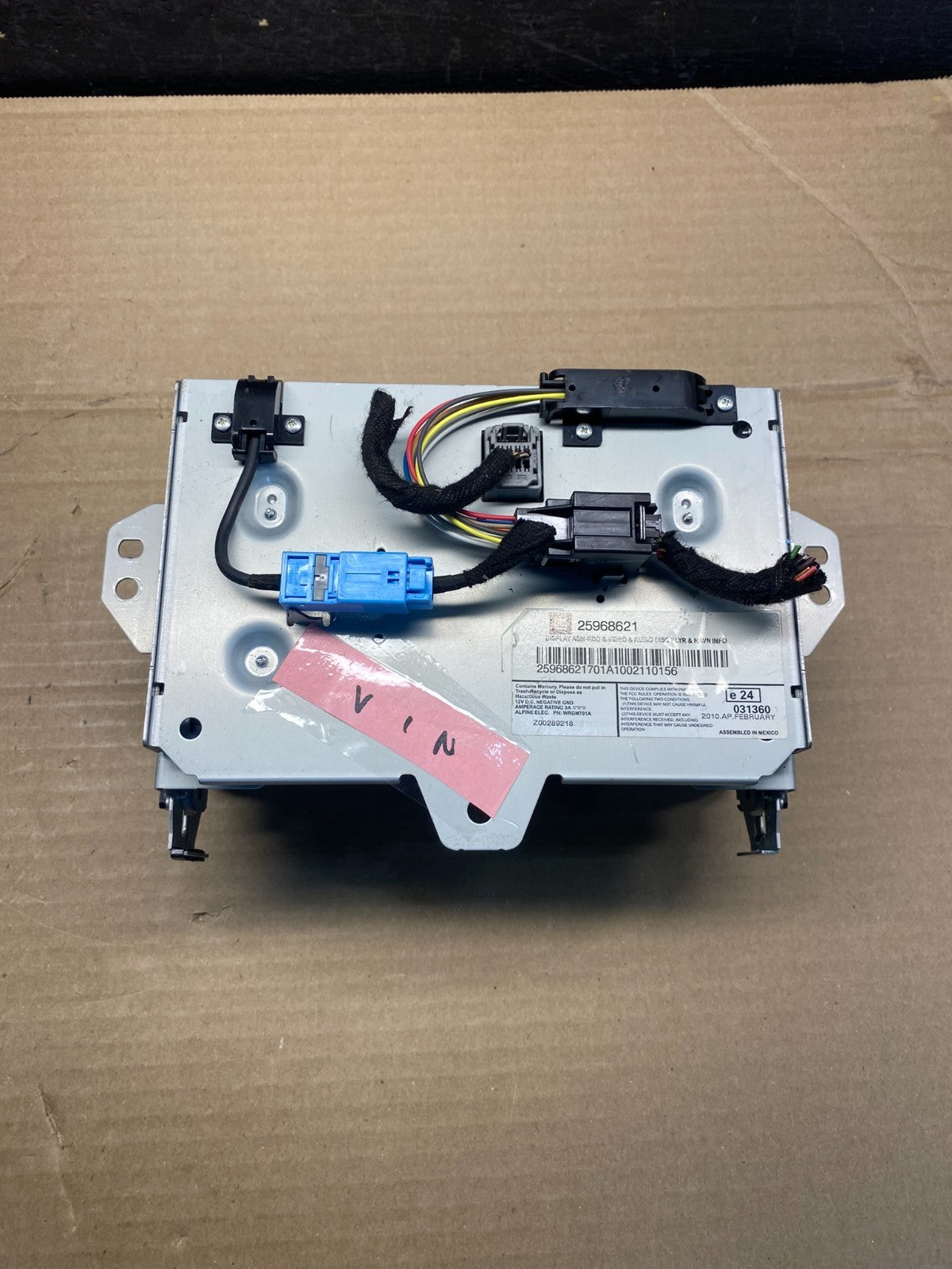 2008 to 2012 Cadillac SRX CTS Audio Radio Screen Display Player AF0059 DG4