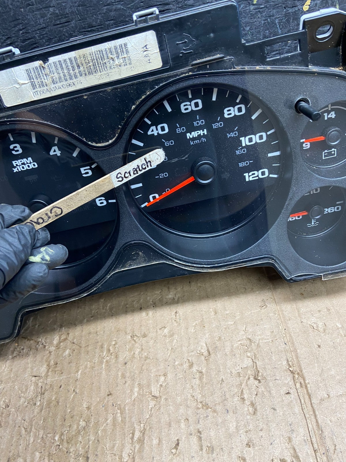 2007 2012 GMC Yukon Tahoe Sierra Speedometer Cluster Gauge AF16423