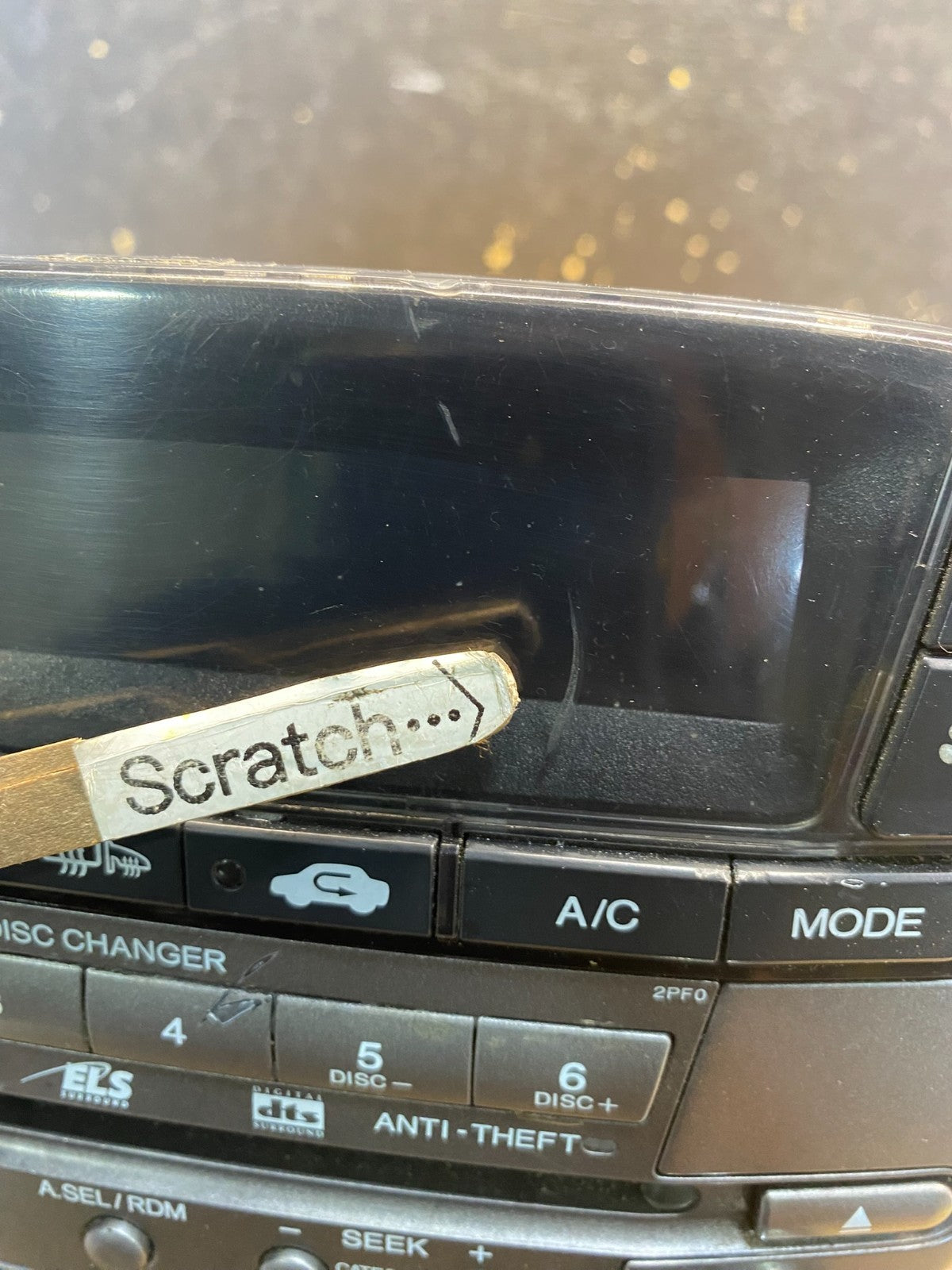 2007 to 2009 Acura Mdx Radio Stereo 6 CD Player Climate Control Pan OE AA7806 DG1