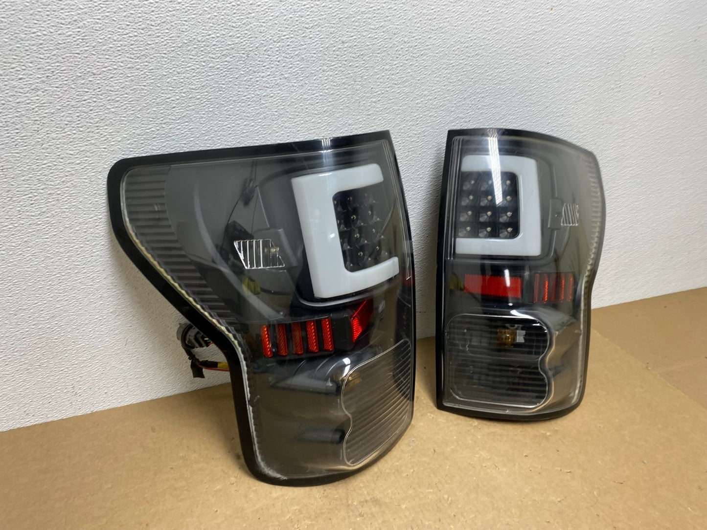2015 to 2017 Ford F150 Left+Right Side Full LED Black Tail Lights AC1261 DG2