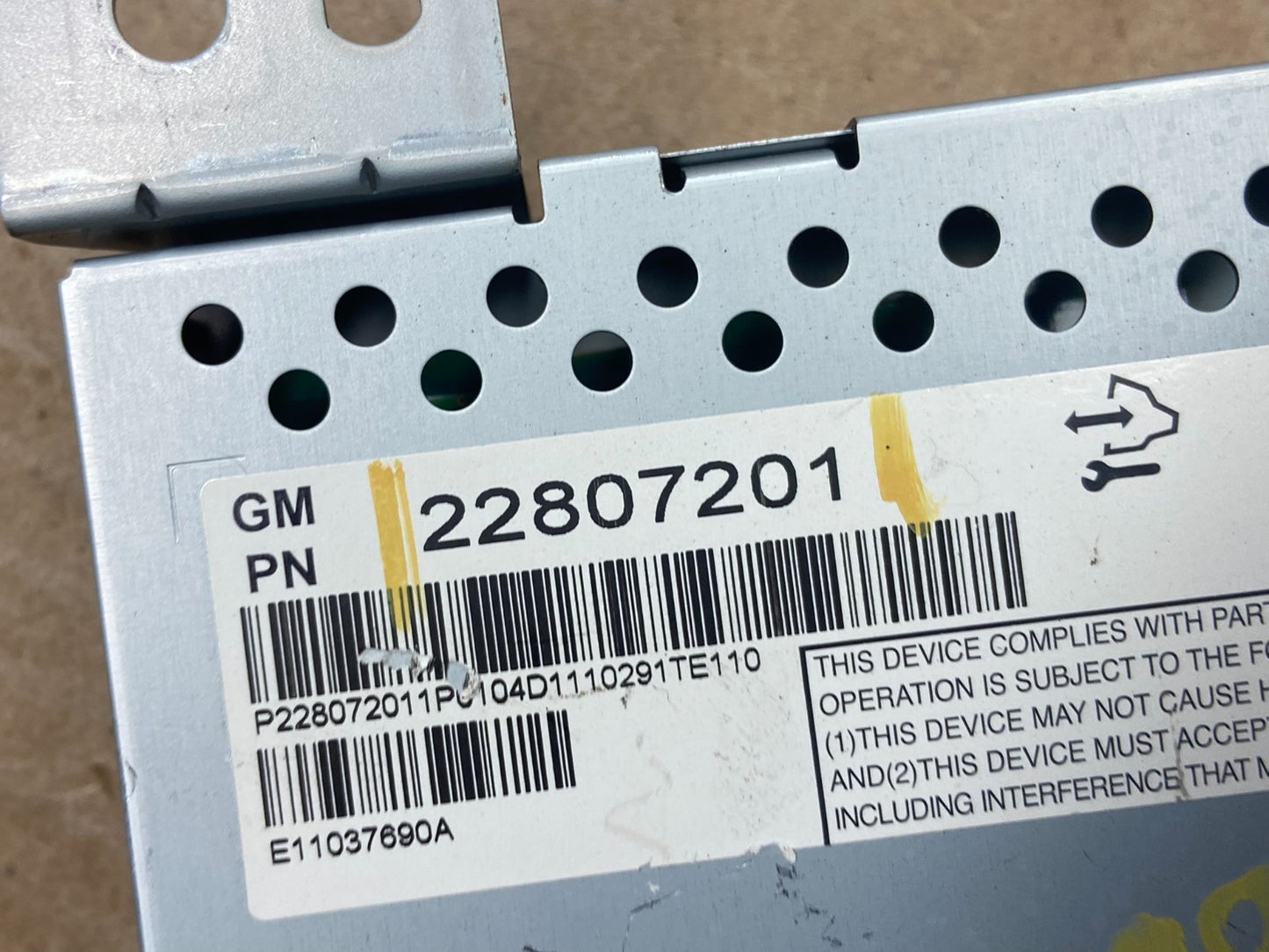 2010 - 2011 Chevrolet Equinox Radio Display Screen Information Dash Oe AB9376 DG6