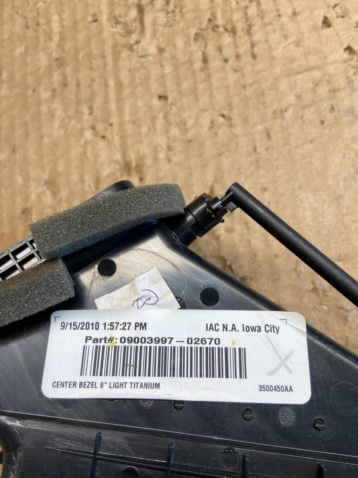 2010-2012 Buick Lacrosse Radio Climate Temperature Control Panel AC9655 DG6