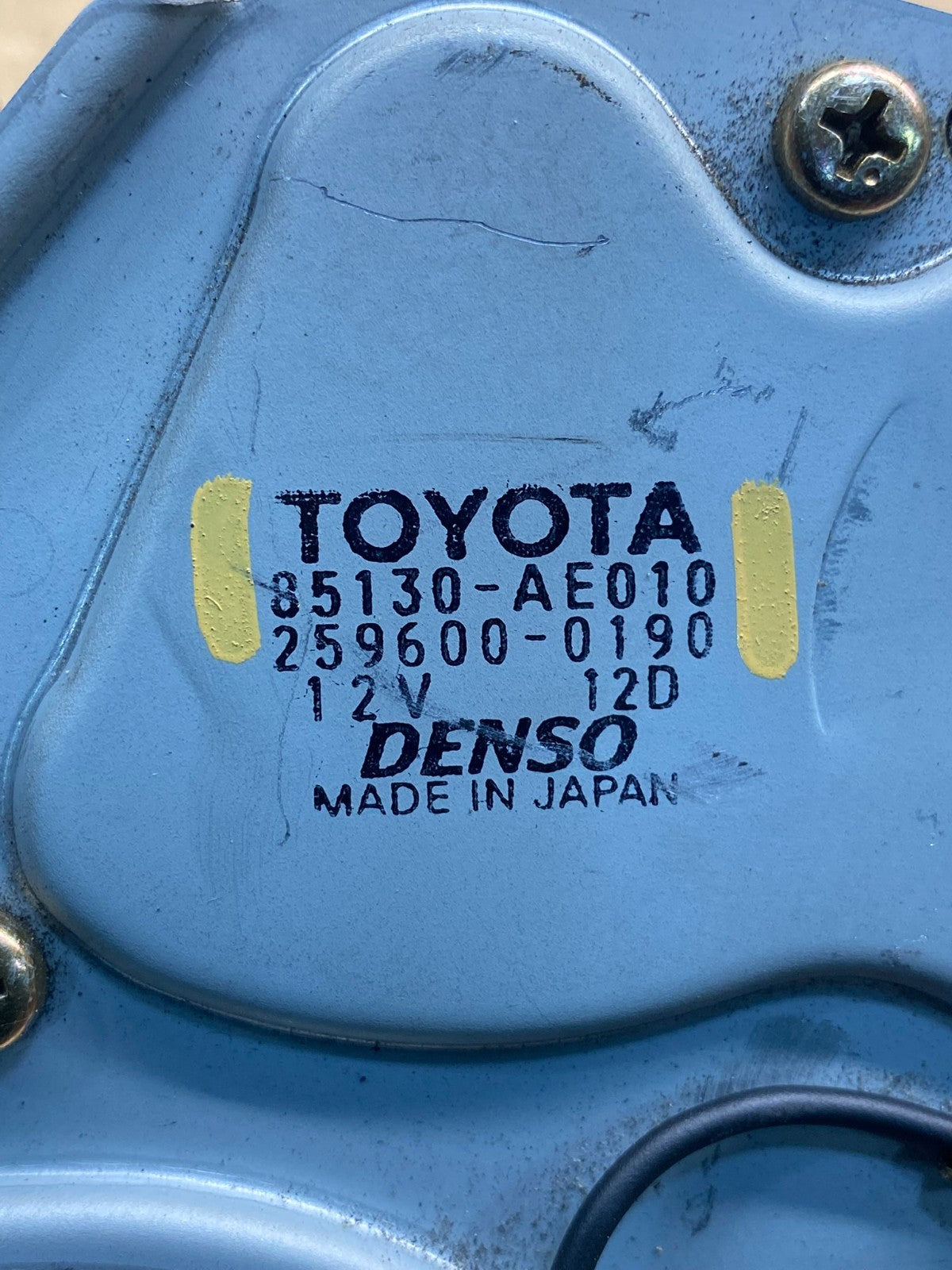 2011-2020 Toyota Sienna Rear Windshield Washer Wiper Motor AD7473 DG6