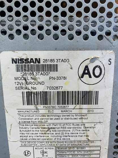 2013 to 2015 Nissan Altima Radio Cd Mp3 Player AUX Port 281853ta0g ac6948 DG6