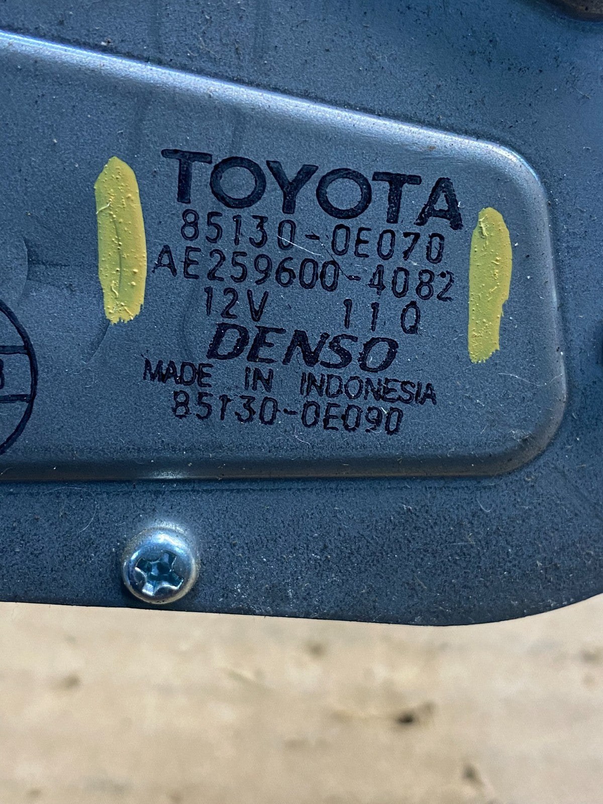 2014 to 2019 Toyota Highlander Rear Wiper Motor ae8202 DG6