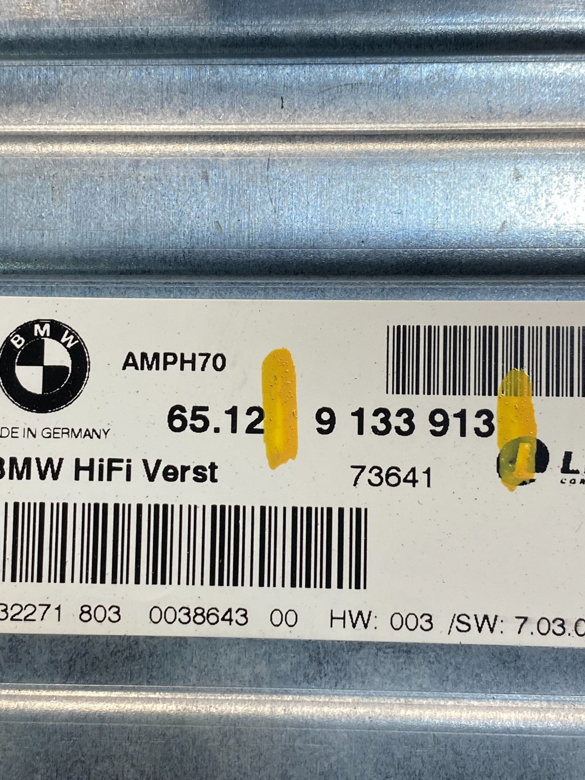 2007-2010 BMW X5 Top HiFi Lear Radio Audio Amplifier Amp OEM AA7869 DG2