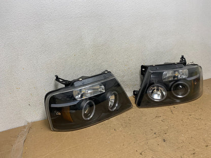 1999 - 2004 Jeep Grand Cherokee Left+Right Set Black LED Headlights AH9222 DG1